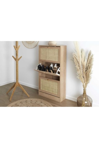 Zapatero de 3 puertas abatibles Bali - 60 x 113 x 24 cm