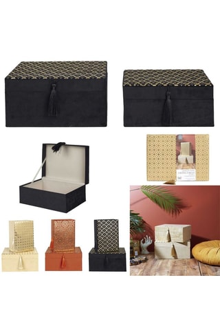 2 joyeros - 26 x 13 x 20 cm - Color aleatorio