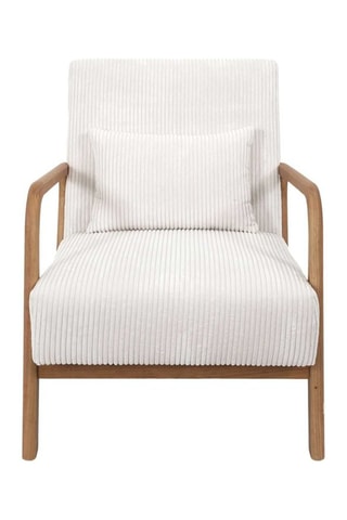 Sillón Scott - Beige y natural