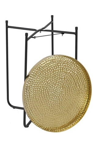 Mesa auxiliar Alia - Dorado y negro