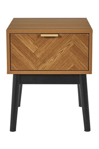 Mesilla de noche Felix - Natural y negro