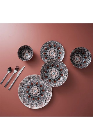 6 bols en porcelaine Mandala - 15 cm