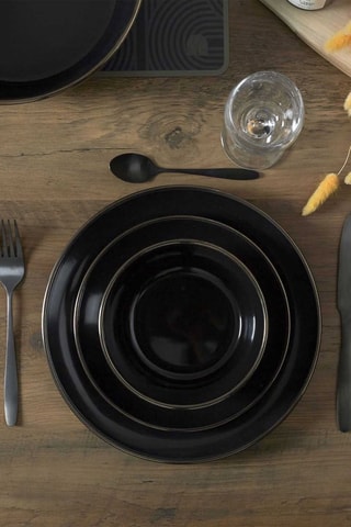 6 boles de gres Liseré doré - 40 cl