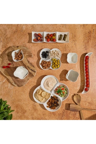 Service apéritif en New Bone China Mirage - 10 pièces