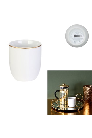 2 tazas de porcelana y cerámica Lisère - 18 cl