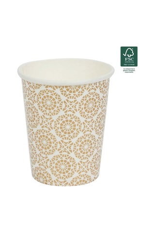 6 tazas desechables Mirage - 20 cl - Modelo aleatorio