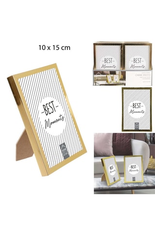 Marco de fotos Lounge - 10 x 15 cm - Dorado