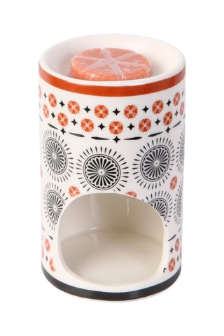 Quemadore de cerámica y cera perfumada