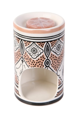 Quemadore de cerámica y cera perfumada