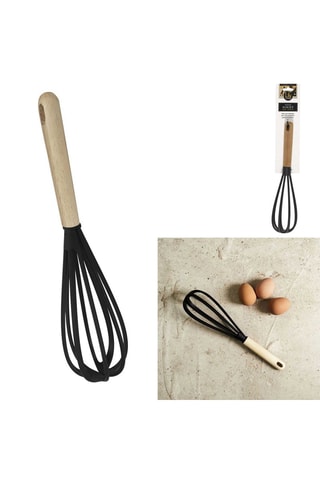 Batidor de varillas de acacia - 31 x 31 x 7 cm