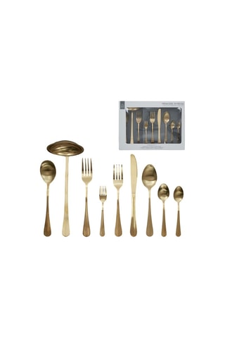 Cubertería de acero inoxidable - 39 piezas