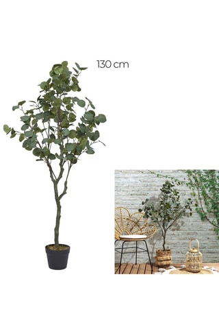 Árbol de eucalipto artificial - 130 cm - Verde