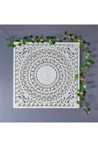 Adorno mural - Blanco - 80 x 8,50 x 81,51 cm