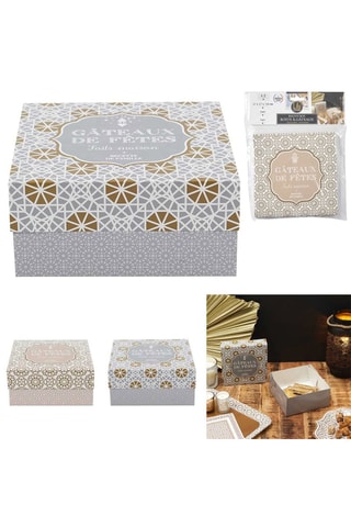 2 cajas para galletas - 17 x 7,8 cm