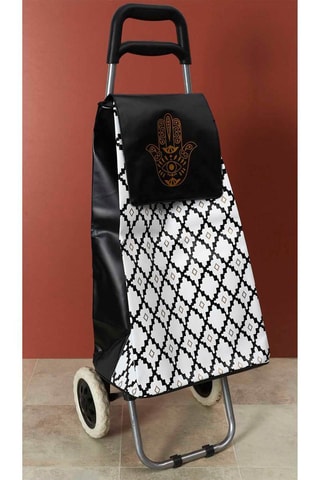 Carrito de la compra Mirage - Negro, blanco y dorado