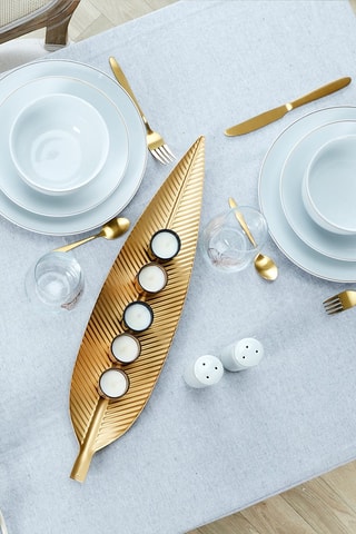 6 platos llanos de cerámica y porcelana - 26 cm