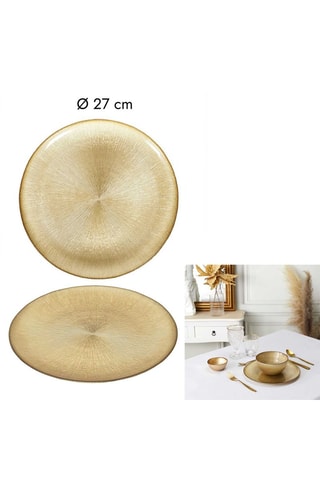 4 assiettes plates - 27 cm