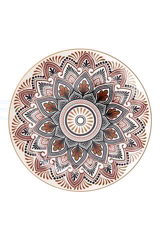 6 assiettes plates en porcelaine Mirage - 26,5 cm