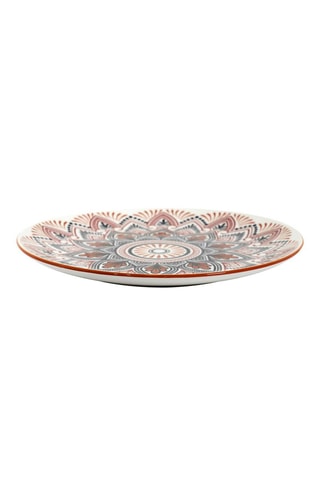 6 assiettes plates en porcelaine Mirage - 26,5 cm