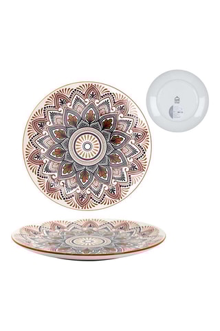 6 assiettes plates en porcelaine Mirage - 26,5 cm