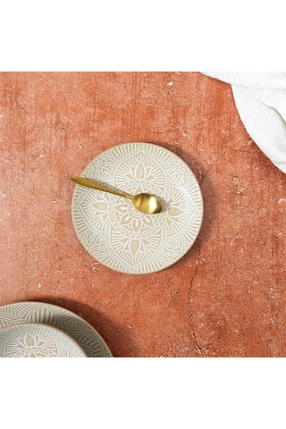 6 assiettes plates en grès Mirage - 19,5 cm