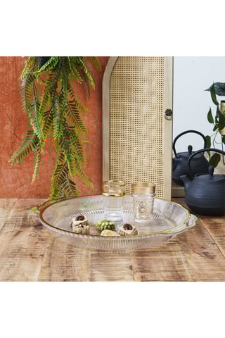 2 plateaux Mirage - 34 cm