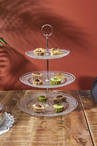 Bandeja para pasteles de cristal - 30 cm