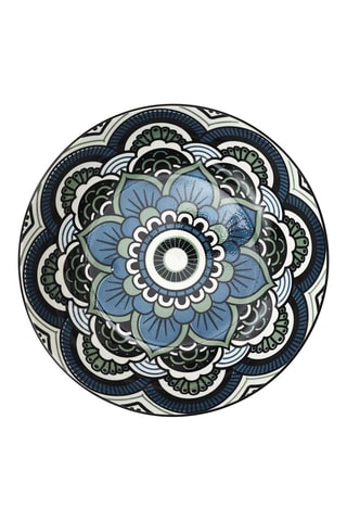 6 assiettes creuses en céramique - 20 cm