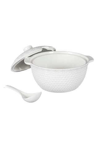 Juego de sopa de porcelana - 8 piezas