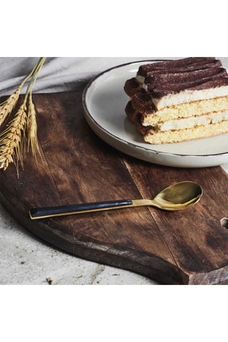 4 cucharas de postre de acero inoxidable