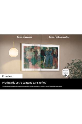 Téléviseur Samsung The Frame 2025 QLED 55" 55LS03FA - 140 cm