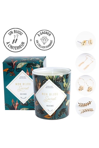 Vela perfumada y pendientes - Velo de almizcle