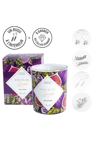 Vela perfumada y pendientes - Higo