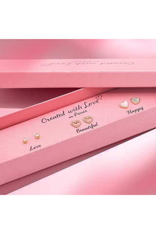 3 pares de dormilonas Love - Dorado