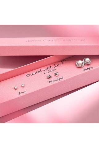 3 pares de dormilonas Flower - Plateado