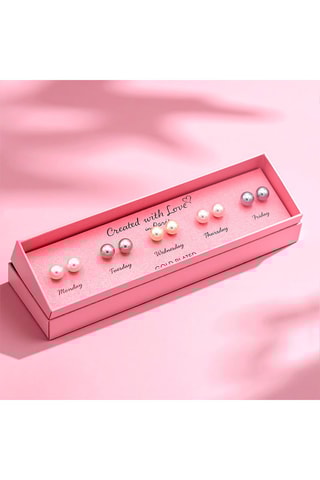 5 pares de dormilonas Pearl    - Plateado