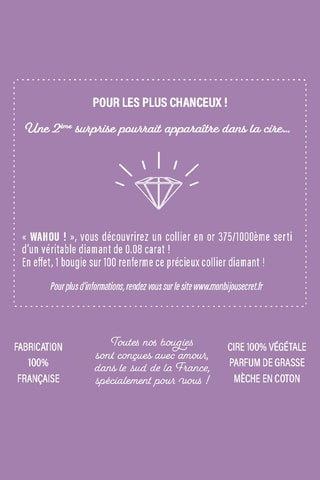 Vela perfumada y pulsera - Lavanda