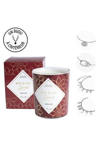 Vela perfumada y pulsera - Jardín de loto