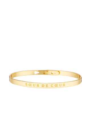 Pulsera Sœur de cœur - Dorado