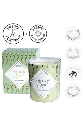 Vela perfumada y anillo ajustable - Bajo los franchipanes