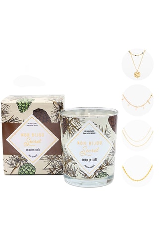 Vela perfumada y collar - Paseo por el bosque