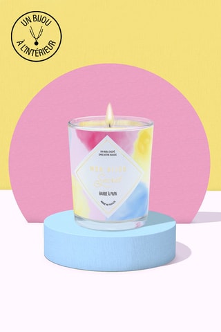 Vela perfumada con collar -  Barbe à papa