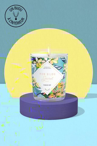Vela perfumada con collar - Flores de tiaré