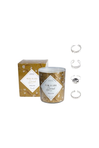 Vela perfumada Pachuli intenso y anillo Mon bijou secret - Modelo aleatorio