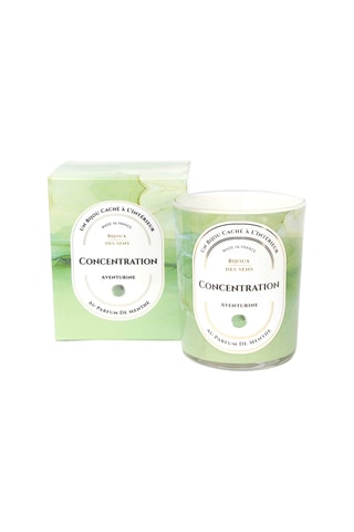 Vela perfumada Menta y pulsera Concentration - Aventurina