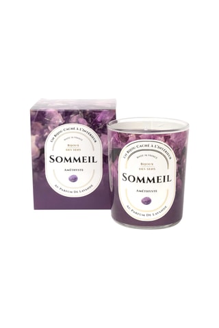 Vela perfumada Lavanda y collar Sommeil - Amatista