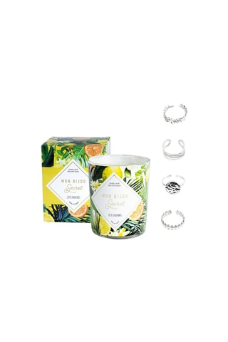 Vela perfumada Cáscara de cítrico y anillo Mon bijou secret - Modelo aleatorio