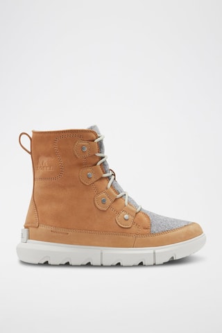 Botins em nobuck e laine Explorer™ II Joan Felt - Camel