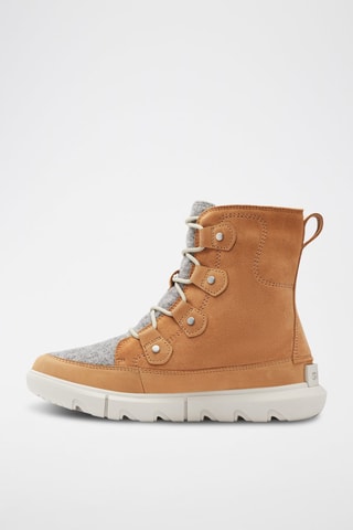 Botins em nobuck e laine Explorer™ II Joan Felt - Camel