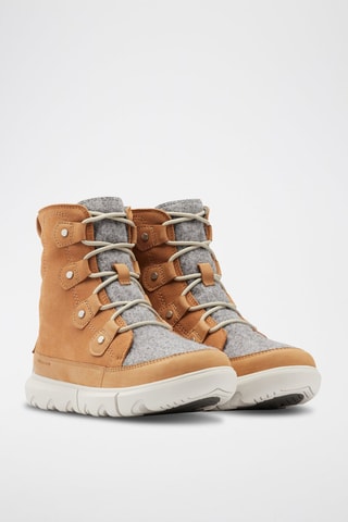 Botins em nobuck e laine Explorer™ II Joan Felt - Camel